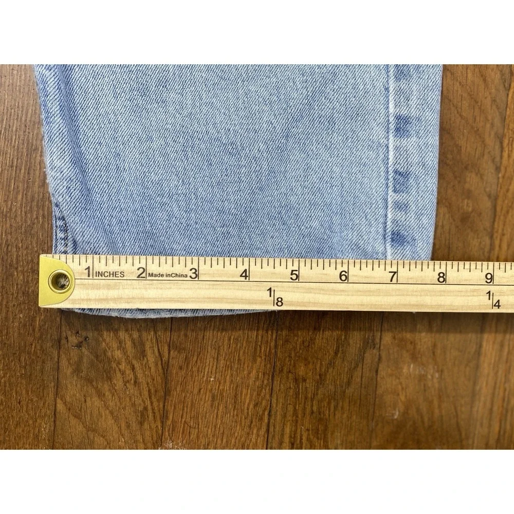 Levis 505 Jeans Mens Sz 36x29 Fit Straight Leg Distressed Broken-In Light Wash‎